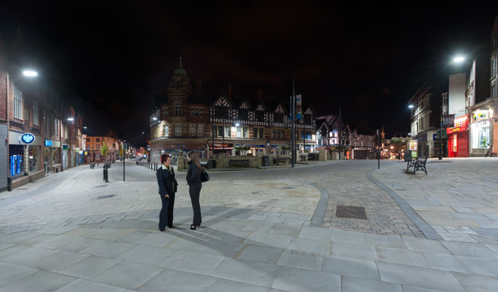 Centro urbano de Wigan