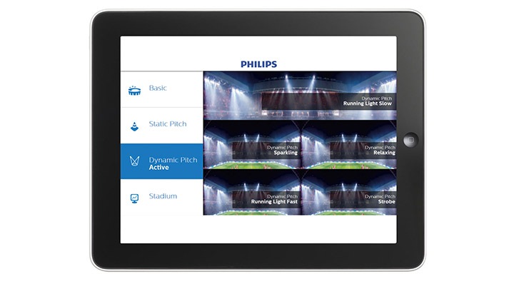 ArenaVision: controla la iluminación del estadio desde cualquier lugar mediante el acceso móvil