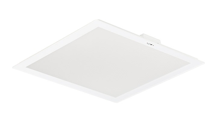 SlimBlend Square incluye efectos que mejoran el confort visual, como la iluminación difusa que se integra en la arquitectura del techo.