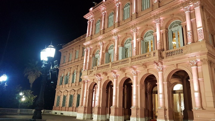 Iluminación eficiente para la Casa Rosada 